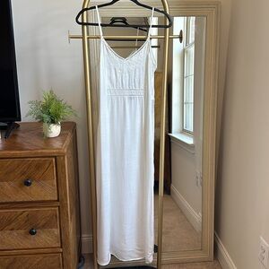 NWT ZARA ivory white embroidered nightgown slip lingerie (medium) ✨